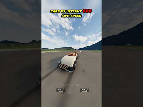 Which Car Can Survive INSTANT 600 MPH Speed #shorts