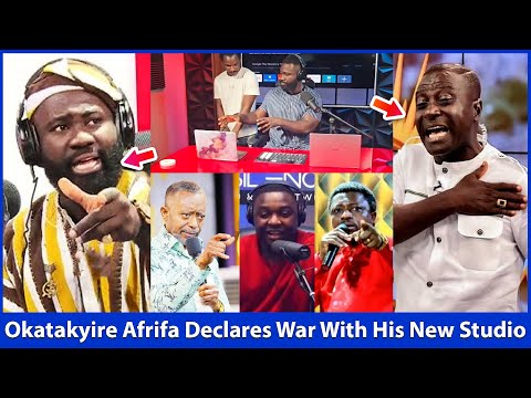 Okatakyire Afrifa Drops Heavy Threats On Social Media, Shows New Studio