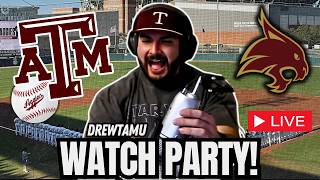 🔴 LIVE - BASEBALL WATCH PARTY - A&M VS Texas State - Drewtamu