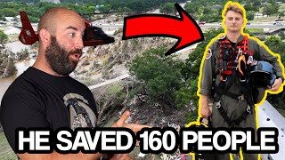 Coast Guard Rescue Swimmer Saves Lives in Texas Floods