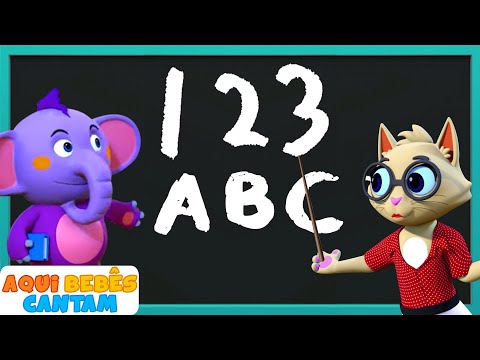 canção de aprendizagem divertida | Música infantil | Aqui Bebês Cantam