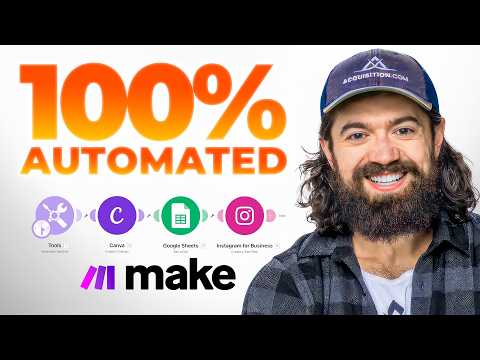 How To Automate 100 Instagram Posts in 30 minutes (Alex Hormozi Style)