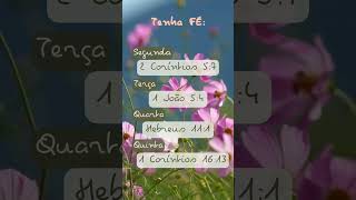 versículos da semana, versículos para a fé #fé #jesuscristo #motivational #devocional #bíblia