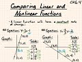 Non-Linear and Linear Functions Concepts