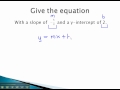 Understanding Slope and Line Equations