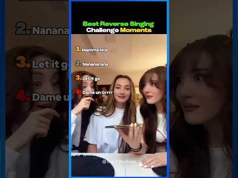 Best Reverse Singing Challenge Moments! #shorts #singing #tiktok