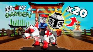 สุ่มจิ้งจอก 9 หาง จนเกลือกิน | Roblox Grow a garden