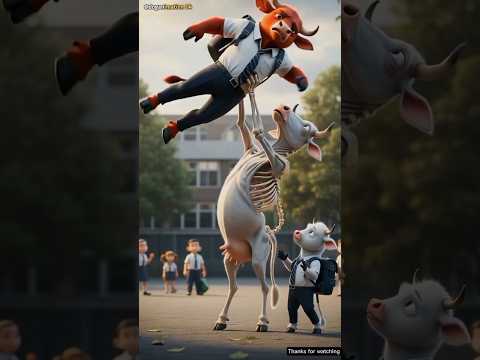 Mother's illness changed the story of the fight 😭 | Black bull vs red bull | #ai #cow #redbull