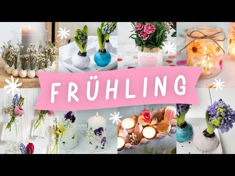 FRÜHLINGSDEKO IDEEN selber machen 🌸 7 schnelle & einfache FRÜHLINGS DEKORATION | TRYTRYTRY