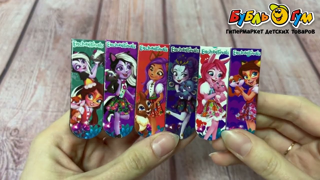 Закладки Enchantimals магнитные 6шт - видео