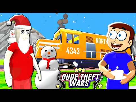 Dude Theft Wars : Christmas update 🎄| Shiva and Kanzo Gameplay