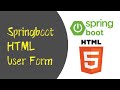 springboot  springboot with html  html user form  user input  springboot and html  okay java