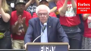 Bernie Sanders Receives Standing Ovation As He Rails Against 'The Netanyahu War Machine'