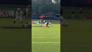 LAYING THE BOOM 💥 #football #footballhighlights #highschoolfootball #bighit #tackle #highlights
