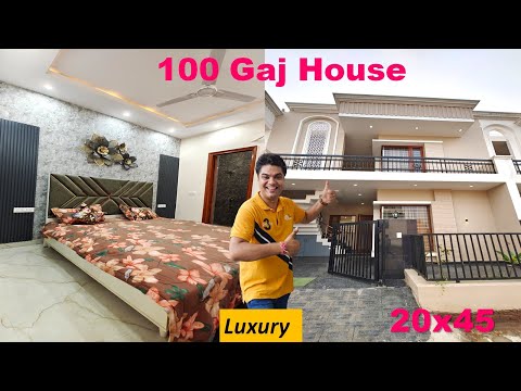 Technocrat Anshul 100 Gaj | 100 Gaj House Design | 100 Gaj House Front Design | House Design Ideas