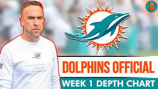 Miami Dolphins Release OFFICIAL Week 1 Depth Chart | Dolphins Depth Chart Takeaways