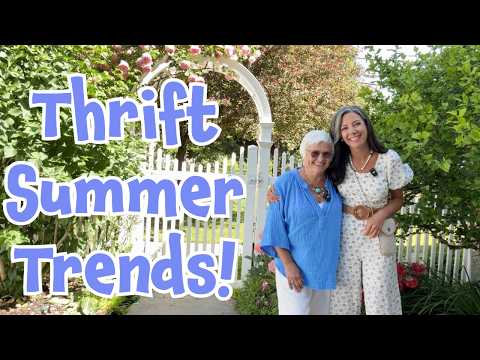 Thrift Shopping for Summer Fashion and Decor Trends - Outdoor Patio Entertaining - Thrift Haul
