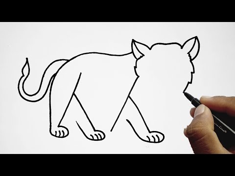 Beautiful & Creative Tiger Drawing With Letter YY l Tiger Drawing Easy Technic l Online Drawing