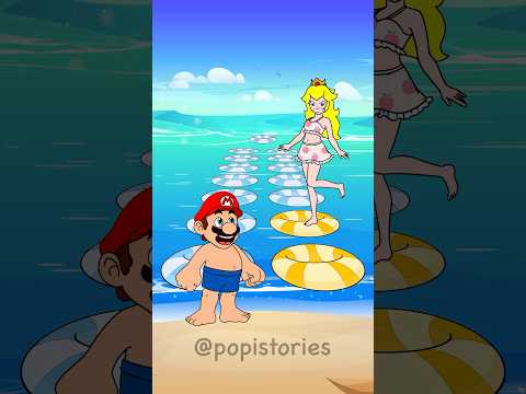 NEW Peach vs Mario - Perfect Step Challenge | Mario
