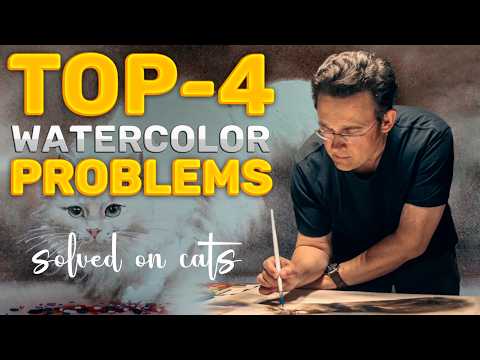 SOLVING TOP-4 watercolor painting problems | watercolor painting tutorial | how to paint watercolor