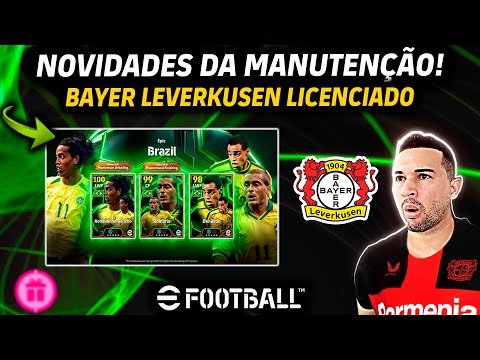 NOVIDADES DA MANUTENÇÃO! RONALDINHO PELA SELEÇÃO, BAYER LEVERKUSEN DE VOLTA AO EFOOTBALL 2025 MOBILE