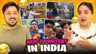 PAKISTAN REACTS TO INDIA'S VIRAL GEN-Z PROTEST 🇵🇰🇮🇳😱 | Jantar Mantar Delhi Mai Avengers Agaye 😂