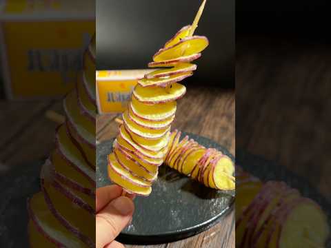 【ポテト好きにみてほしい🍠】さつまいもでトルネードポティト作ったらヤバすぎた#shorts