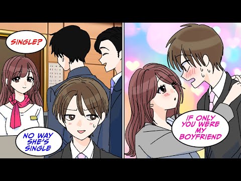 [Manga Dub] For someone I ended up being alone with the pretty reception lady [RomCom]