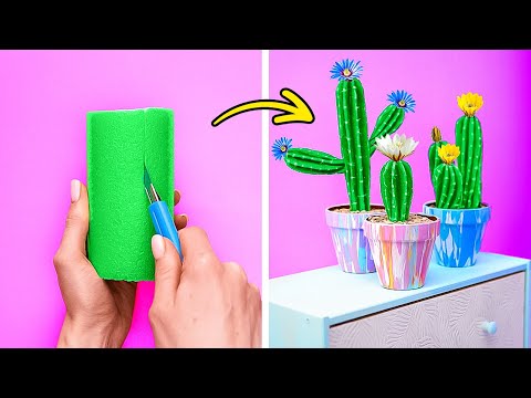 DIY ROOM DECOR WITH UNEXPECTED MATERIALS 😍🌵