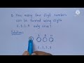 Forming Numbers and Combinations