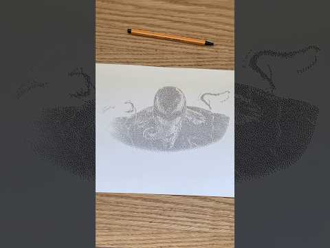 Venom Drawing! #venom3 #venomdrawing #venomart #pointillism  #satisfyingart