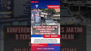 Konferensi Pers Polres Jaktim: 9 Tersangka, Polisi Buru Dalang Utama#shortsfeed #beritanasional