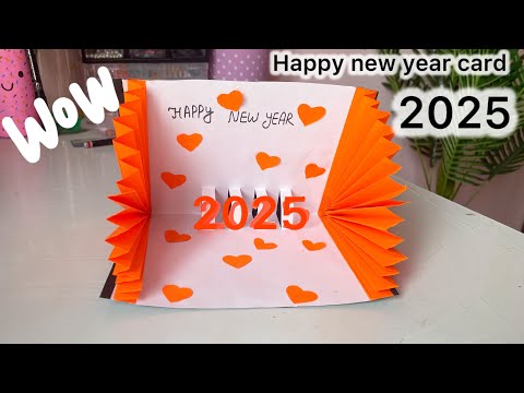 How to make Happy new year card 2025 /happy new year card/ diy