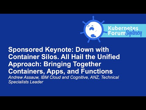 Sponsored Keynote: Down with Container Silos. All Hail the Unified Approach