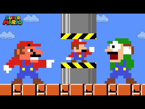 What if Mario and Luigi Reacts to Tiny Maze in New Super Mario Bros.? | Game Animation