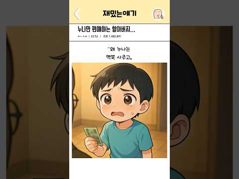 누나만 편애하는 할아버지…