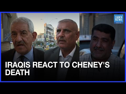 YouTube video thumbnail: Iraqis React to Death of Former US Vice President Dick Cheney