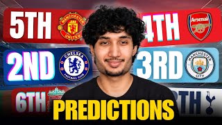 MY 2026/27 PREMIER LEAGUE PREDICTIONS!!