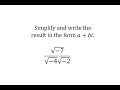 Simplifying Expressions with Imaginary Numbers