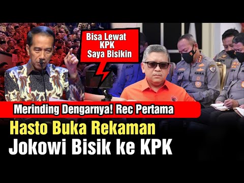 Detik-Detik Hasto Buka Rekaman Jokowi "Bisik" ke KPK, Merinding Dengarnya!