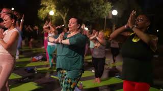 Disneyland Yoga at the 2024 Disneyland Halloween Half Marathon Weekend | Disneyland | runDisney