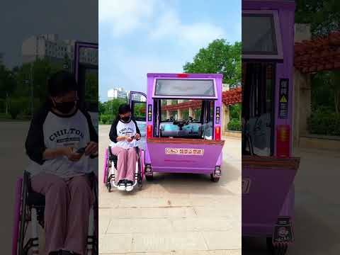 Wheelchair TukTuk ☸️🔥~mini wood toy-wood working art skill wood / hand crafts
