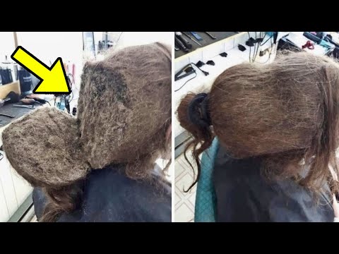 Mädchen weigert sich ihre Haare zu kämmen, dann entdeckt die Friseurin den Grund dafür