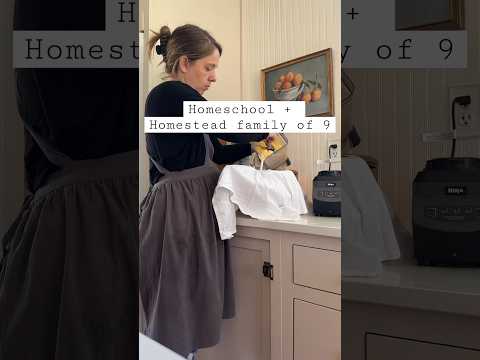 Homeschool and homestead family of 9 #shorts