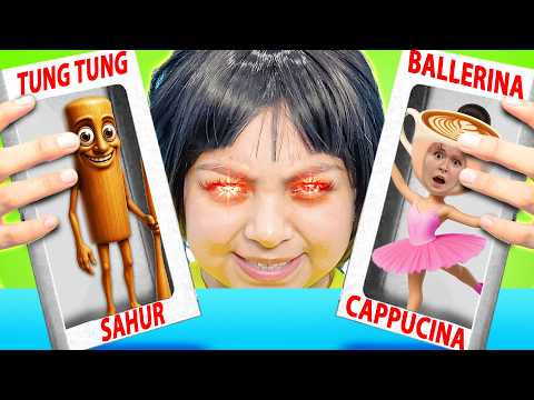 Ballerina Cappuccina vs Squid Game Doll | Italian Brainrot Hide and Seek Challenge by Crafty Hacks