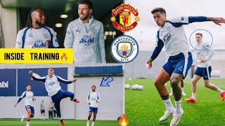 🚨Rayan cherki, Enzo, Ndiaye, Doku & Bouaddi ALL Ready for Manchester United🔥| Inside Training Today!