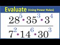 Prime Factorization and Power Rules