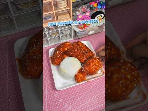 BIKIN AYAM RICHEESE DARI CLAY⁉️⁉️ tutorial sambalnya ada di Youtube aku yaa #fakefood #diy