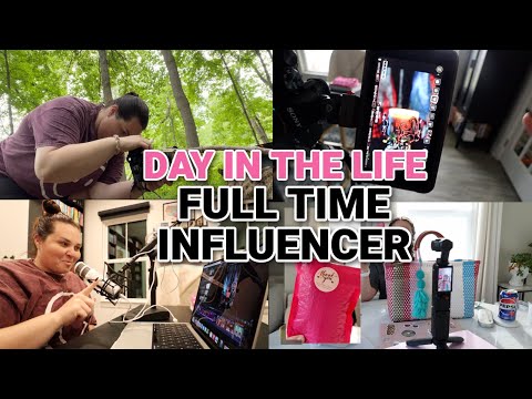 DAY IN THE LIFE OF A "SUCCESSFUL FULL TIME INFLUENCER" filming campaigns, making content, editing