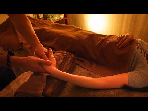 ASMR 眠れる手の平・腕のマッサージ | お灸あり | No Talking